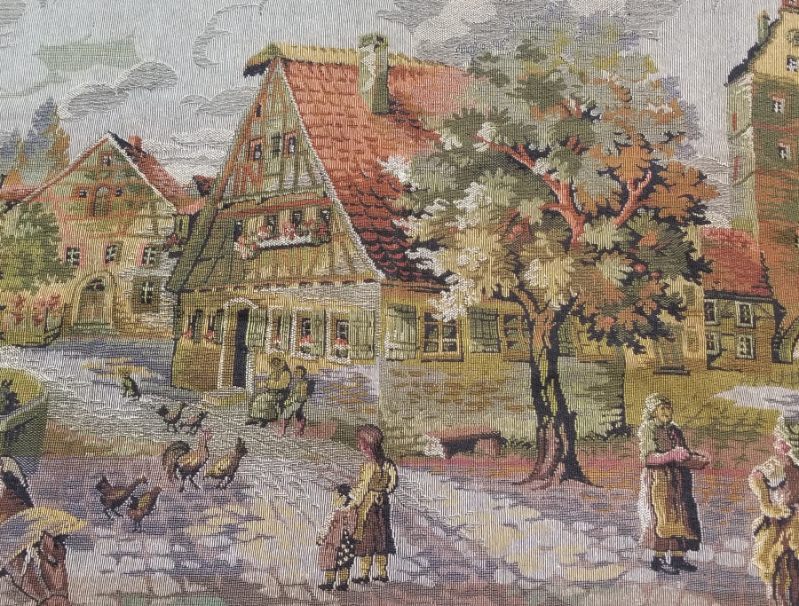 EL İŞİ ANTİKA GOBLEN DUVAR PANOSU