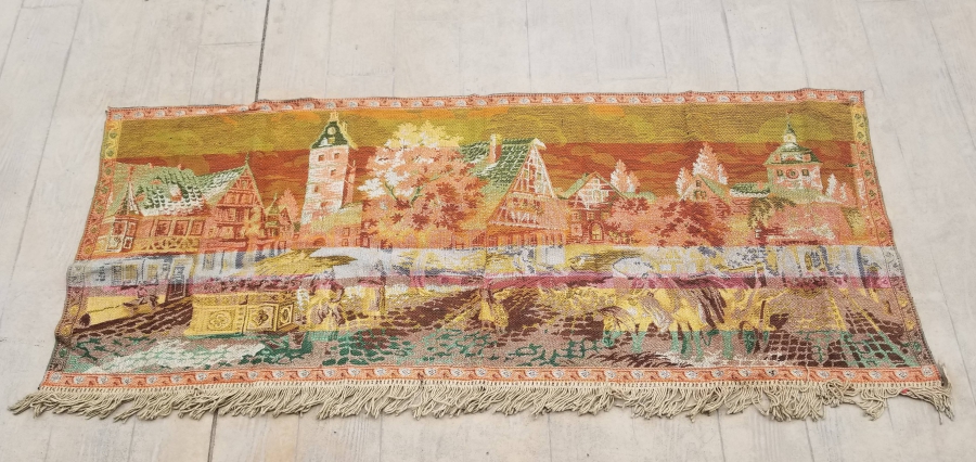 EL İŞİ ANTİKA GOBLEN DUVAR PANOSU