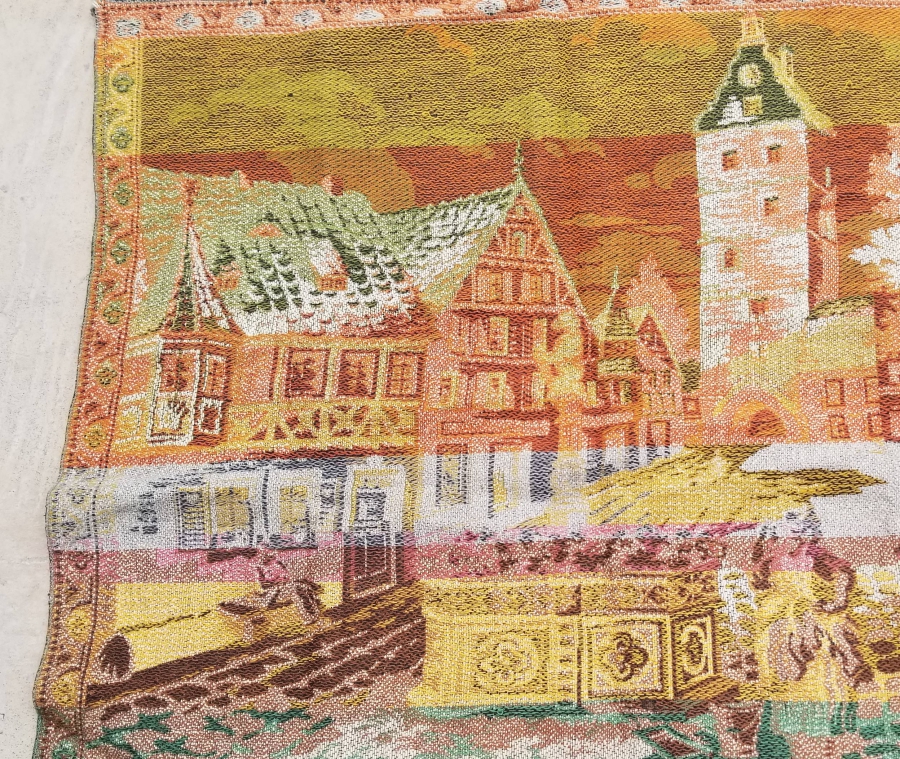 EL İŞİ ANTİKA GOBLEN DUVAR PANOSU