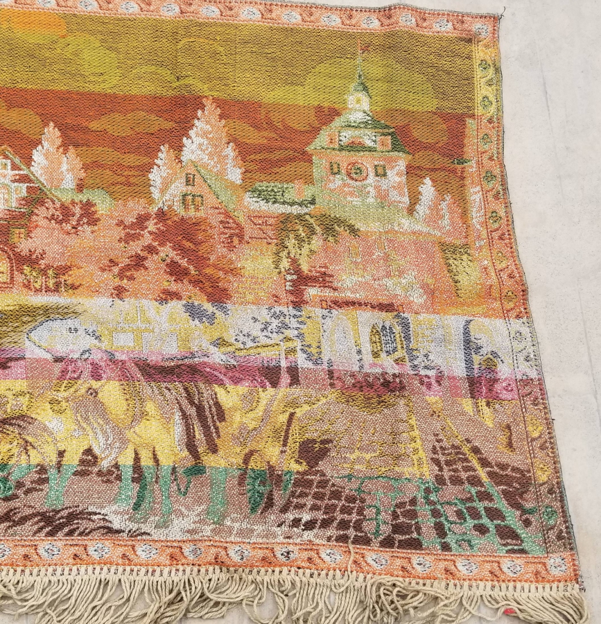 EL İŞİ ANTİKA GOBLEN DUVAR PANOSU