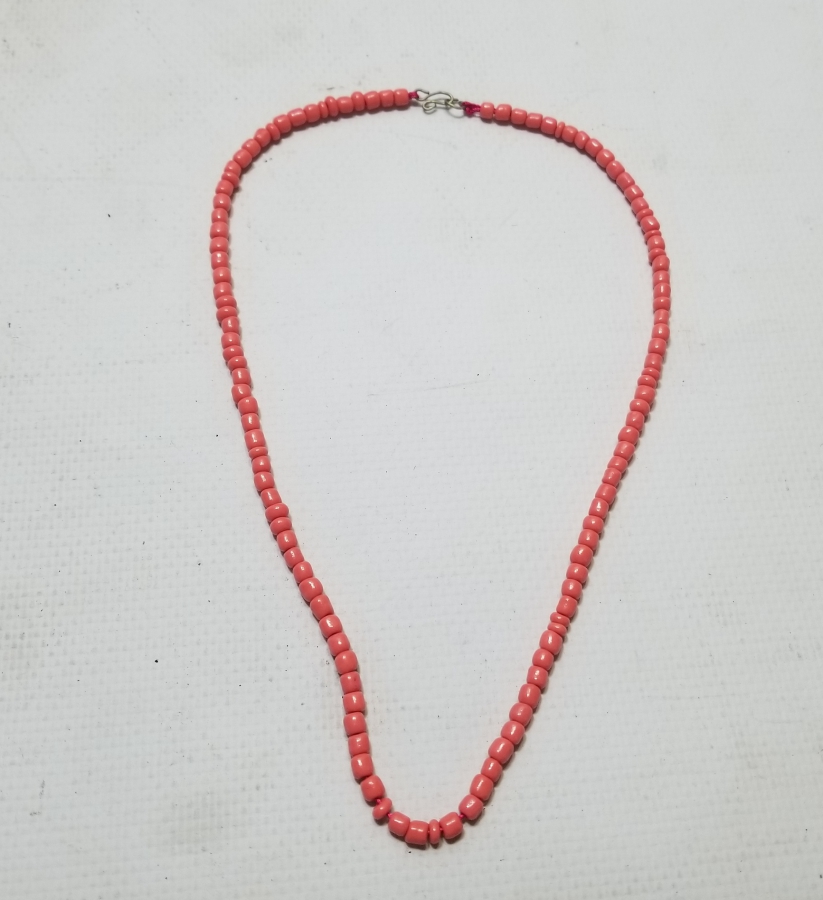 NADİR RENKTE MERCAN TAŞLI ANTİKA KOLYE