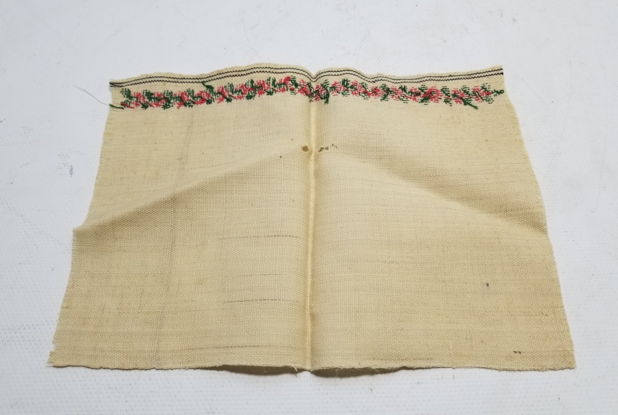 OSMANLI DÖNEMİ ÜZERİ OSMANLICA YAZILI EL DOKUMA HAVLU