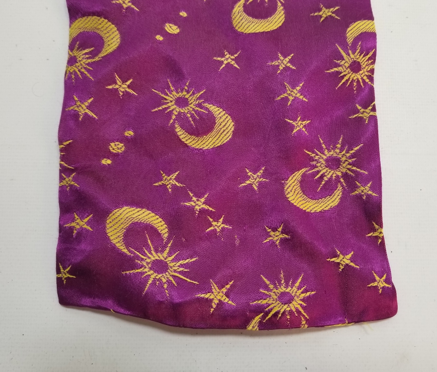 OSMANLICA BURSA YAZILI VE AY YILDIZ FİGÜRLÜ NADİR İPEK KESE