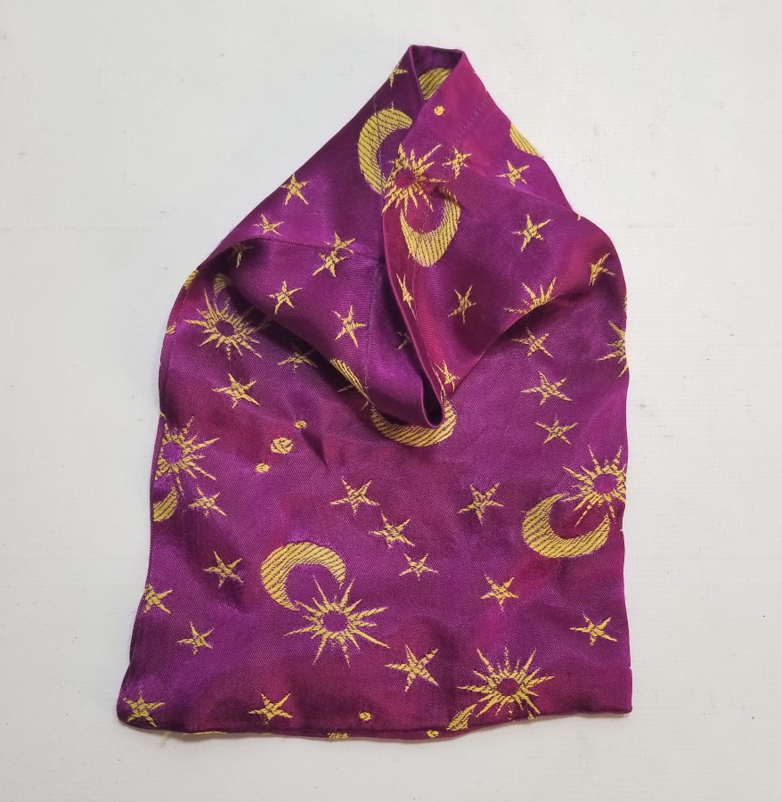 OSMANLICA BURSA YAZILI VE AY YILDIZ FİGÜRLÜ NADİR İPEK KESE