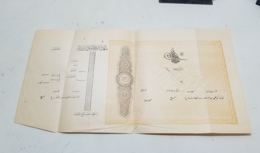 OSMANLI DÖNEMİ YAZILMAMIŞ NADİR SENET