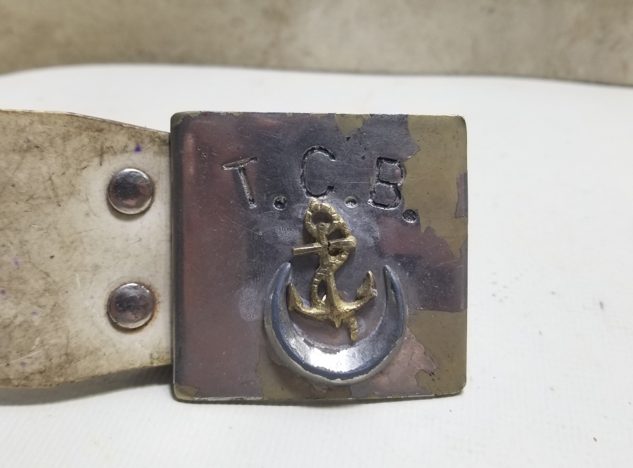 ANTİKA BAHRİYELİ SUBAY KEMERİ