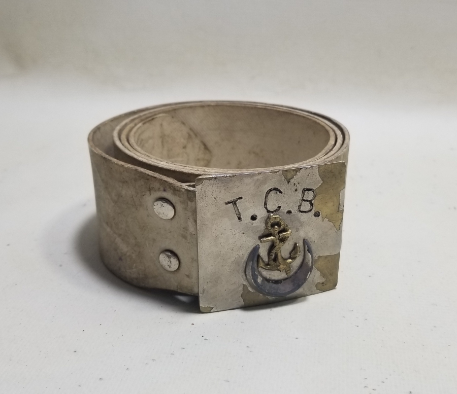 ANTİKA BAHRİYELİ SUBAY KEMERİ