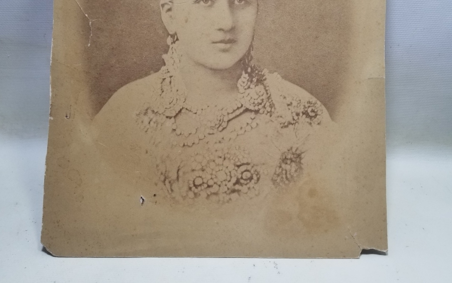 ABDÜLMECİD HAN'IN KIZINA AİT BÜYÜK BOY ORİJİNAL HANEDAN FOTOĞRAFI