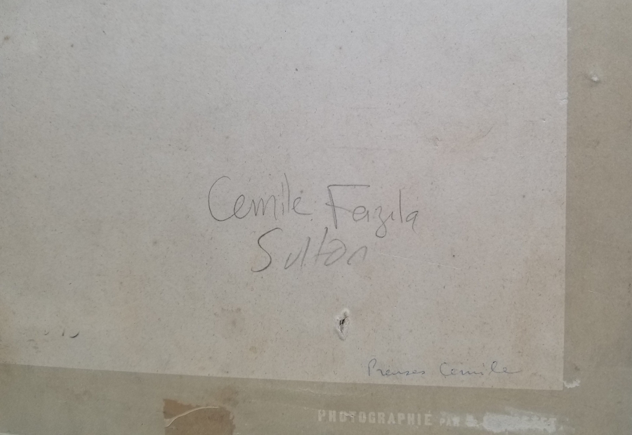 ABDÜLMECİD HAN'IN KIZINA AİT BÜYÜK BOY ORİJİNAL HANEDAN FOTOĞRAFI