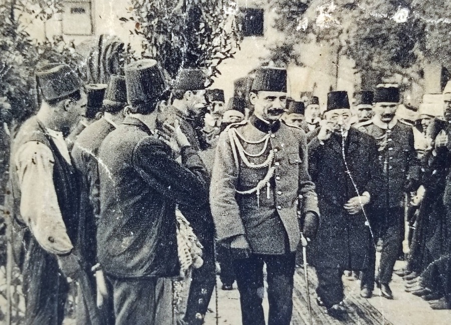 PADİŞAH MEHMET REŞAT HAN GÖRSELLİ ARKASI OSMANLICA YAZILI NADİR KARTPOSTAL