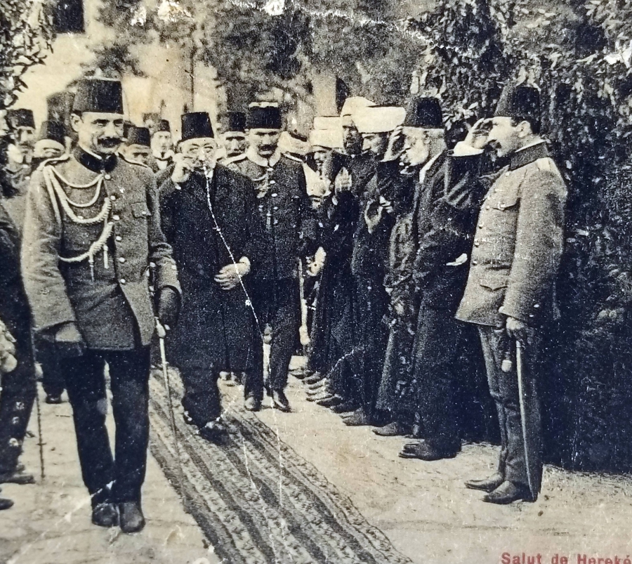 PADİŞAH MEHMET REŞAT HAN GÖRSELLİ ARKASI OSMANLICA YAZILI NADİR KARTPOSTAL