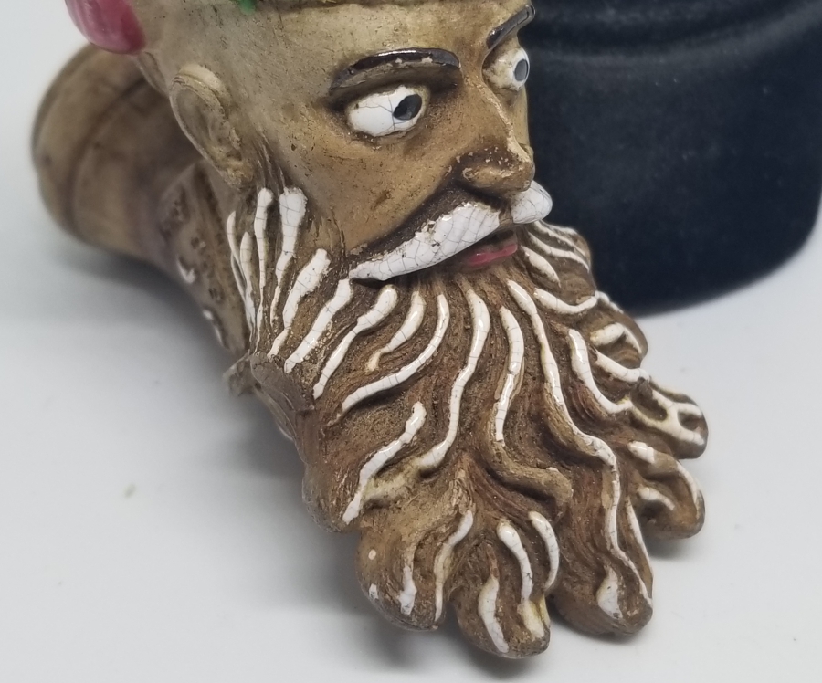 OSMANLI DÖNEMİ ORYANTALİST GÖRSELLİ EL BOYAMA NADİR PİPO