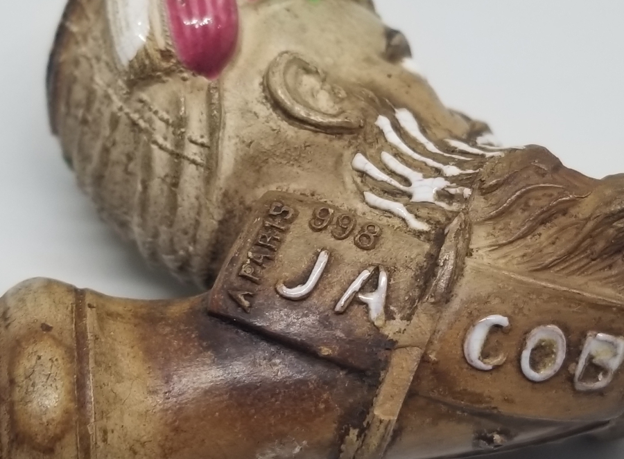 OSMANLI DÖNEMİ ORYANTALİST GÖRSELLİ EL BOYAMA NADİR PİPO