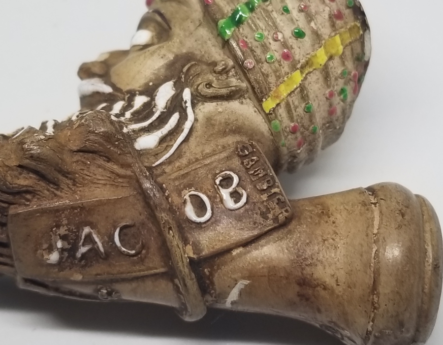 OSMANLI DÖNEMİ ORYANTALİST GÖRSELLİ EL BOYAMA NADİR PİPO