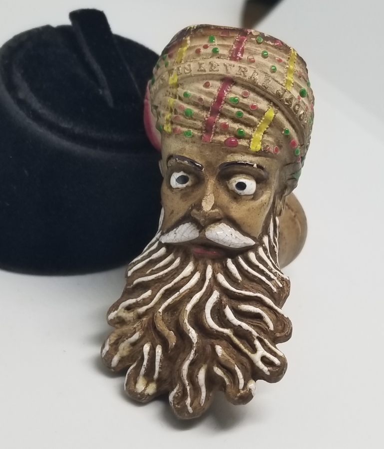 OSMANLI DÖNEMİ ORYANTALİST GÖRSELLİ EL BOYAMA NADİR PİPO