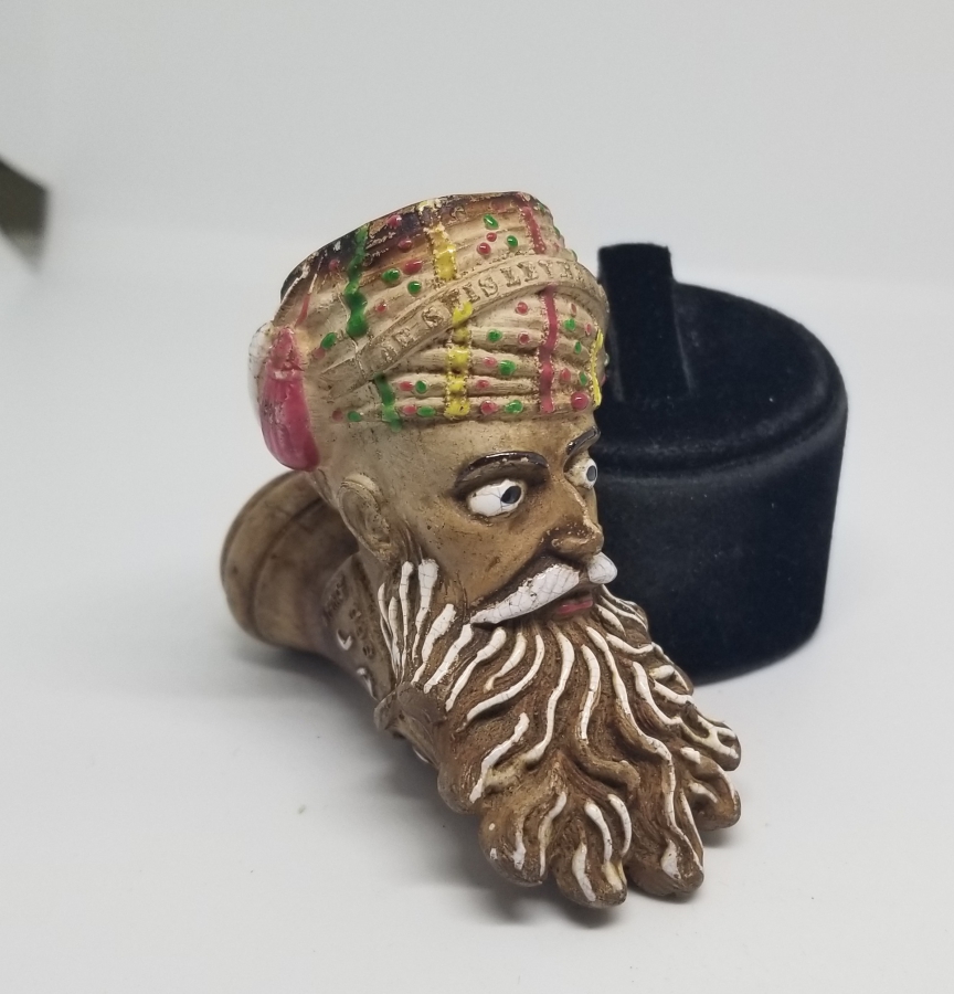 OSMANLI DÖNEMİ ORYANTALİST GÖRSELLİ EL BOYAMA NADİR PİPO