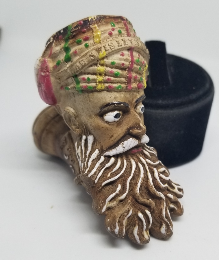 OSMANLI DÖNEMİ ORYANTALİST GÖRSELLİ EL BOYAMA NADİR PİPO