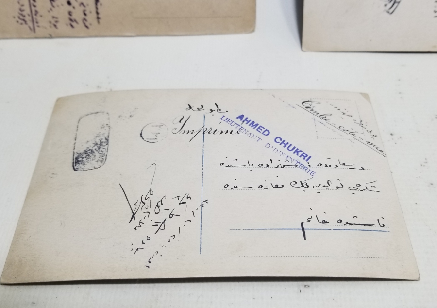 YENİBAHÇELİ ŞÜKRÜ KOLEKSİYONUNDAN OSMANLI DÖNEMİ ARKALARI YAZILI KARTPOSTAL LOTU