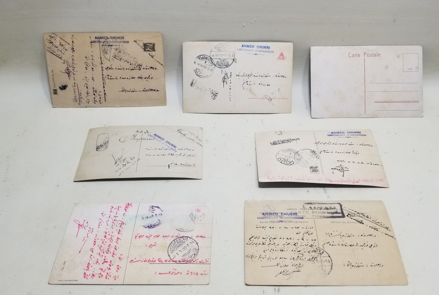 YENİBAHÇELİ ŞÜKRÜ KOLEKSİYONUNDAN OSMANLI DÖNEMİ ARKALARI YAZILI KARTPOSTAL LOTU