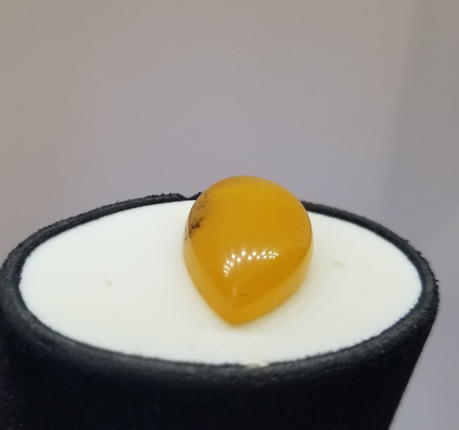 ÖZEL YAPIM KAYA DAMLA KEHRİBAR YÜZÜK KAŞI