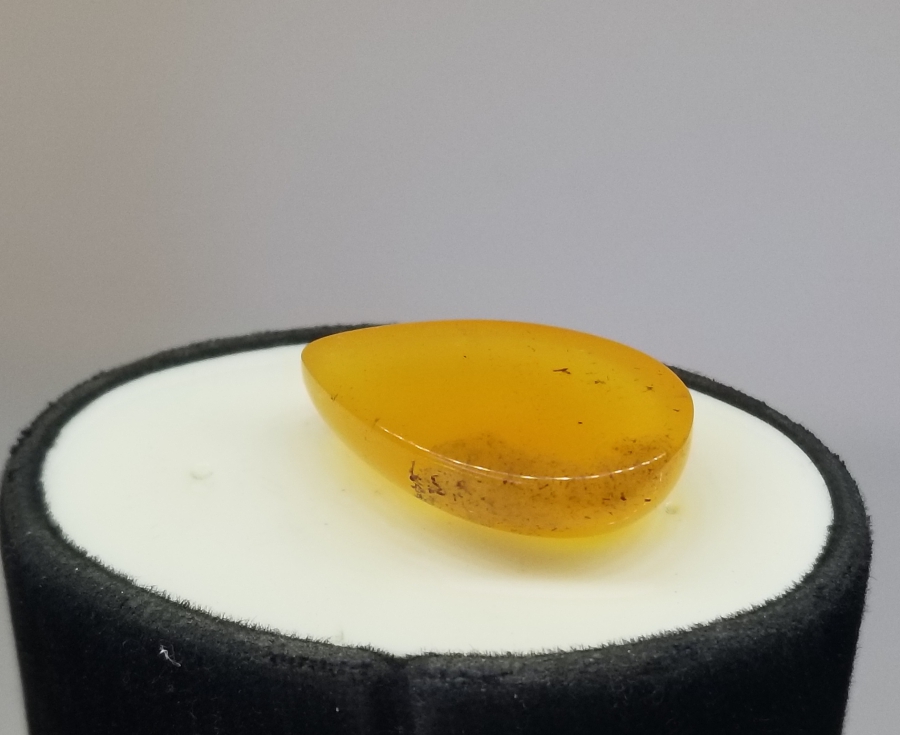 ÖZEL YAPIM KAYA DAMLA KEHRİBAR YÜZÜK KAŞI