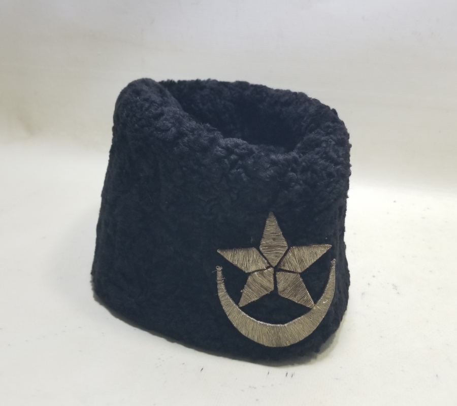 ÜZERİ SIRMALI AY YILDIZLI NADİR TİPTE OSMANLI DÖNEMİ ASKERİ ÖĞRENCİ KALPAĞI