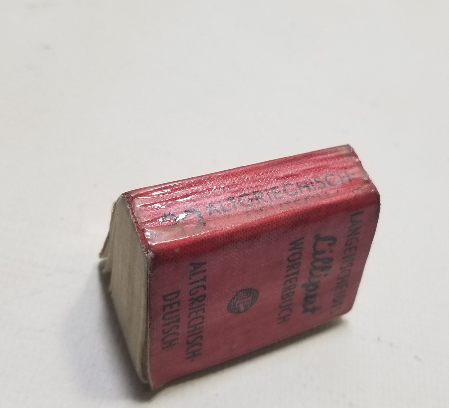 ALMAN BASKISI NADİR ALMAN ANTİKA ALMANCA - YUNANCA MİNİ CEP SÖZLÜĞÜ