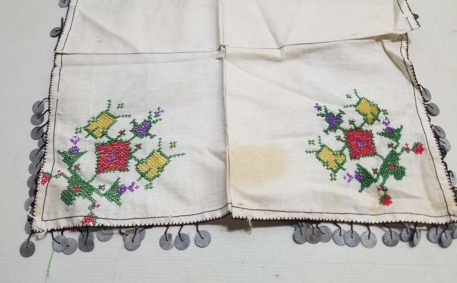 KANAVİÇE İŞÇİLİKLİ ANTİKA PULLU SÖZ ÇEVRESİ