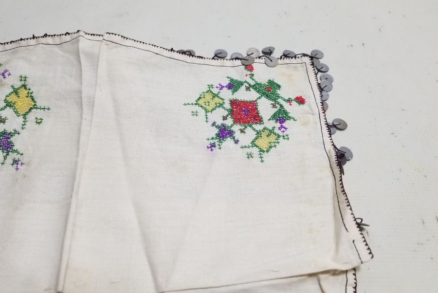 KANAVİÇE İŞÇİLİKLİ ANTİKA PULLU SÖZ ÇEVRESİ