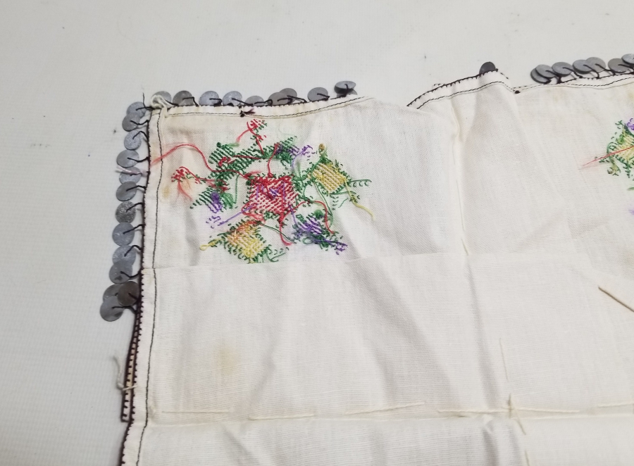 KANAVİÇE İŞÇİLİKLİ ANTİKA PULLU SÖZ ÇEVRESİ