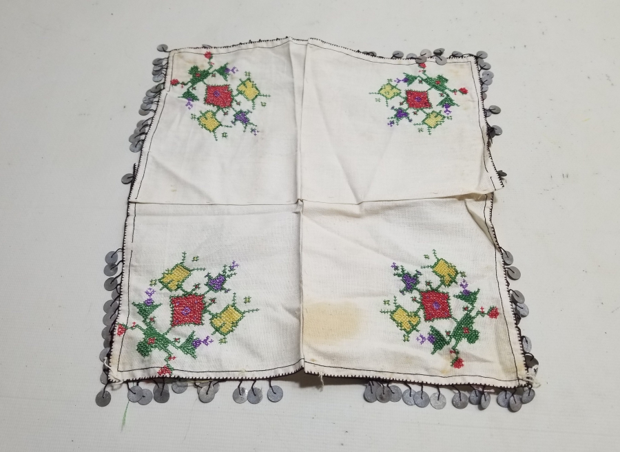 KANAVİÇE İŞÇİLİKLİ ANTİKA PULLU SÖZ ÇEVRESİ