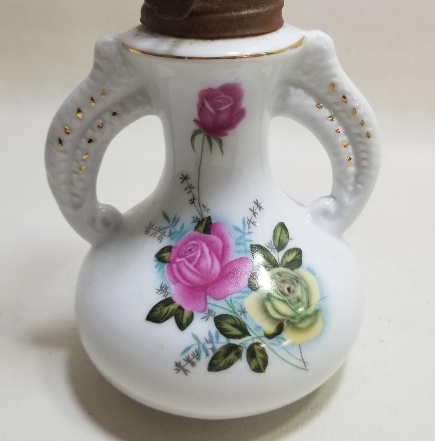 NADİR TİPTE ANTİKA PORSELEN GAZ LAMBASI