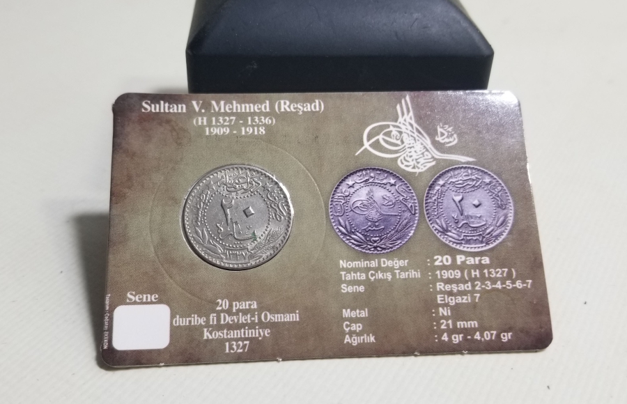 MEHMET REŞAT HAN DÖNEMİ KOLEKSİYONLUK NİKEL 20 PARA