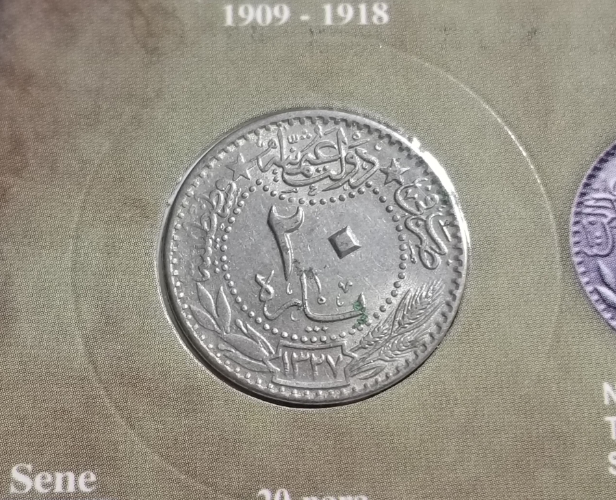 MEHMET REŞAT HAN DÖNEMİ KOLEKSİYONLUK NİKEL 20 PARA