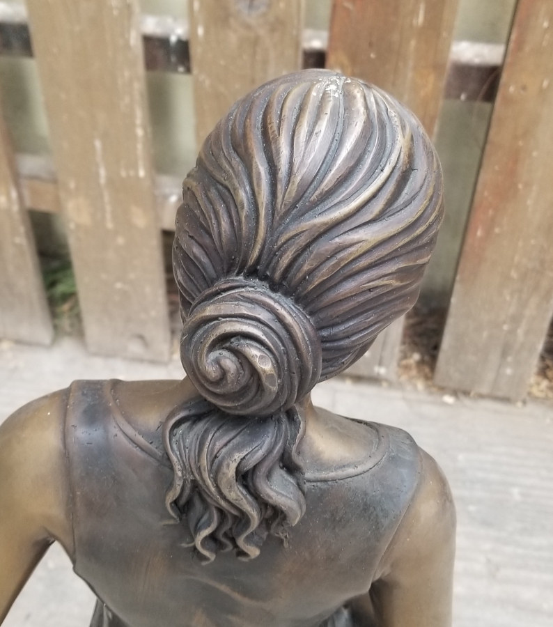 1900 BAŞLARI BÜYÜK BOY FRANSIZ BRONZ HEYKEL