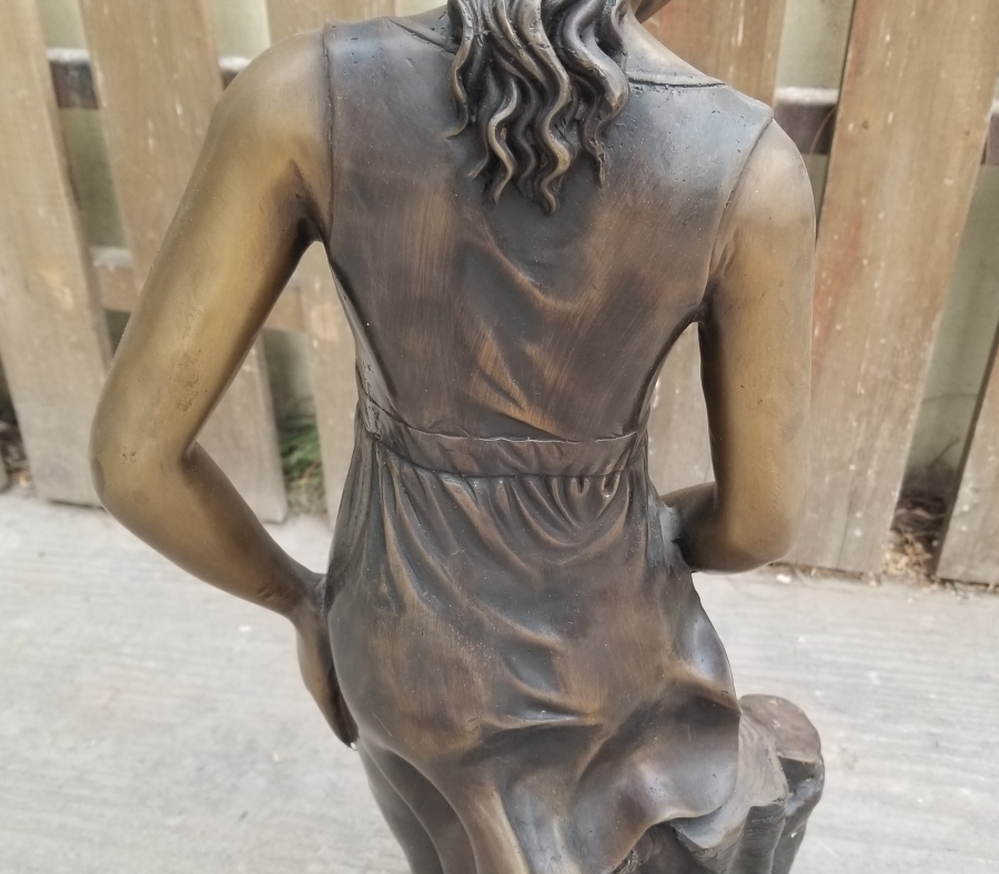 1900 BAŞLARI BÜYÜK BOY FRANSIZ BRONZ HEYKEL