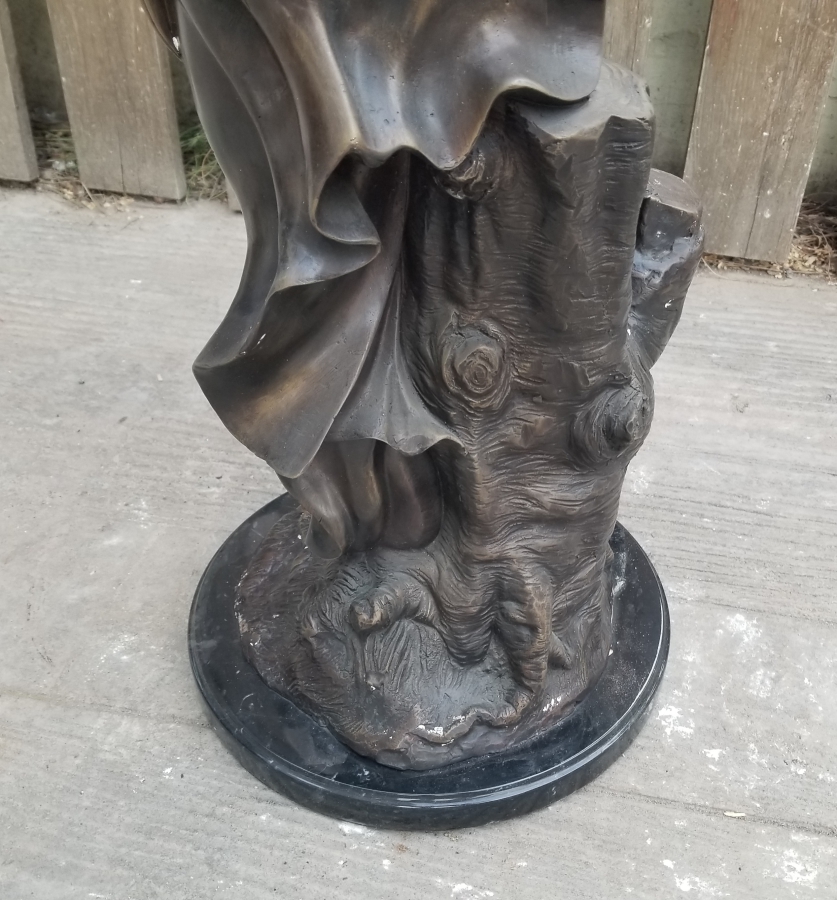 1900 BAŞLARI BÜYÜK BOY FRANSIZ BRONZ HEYKEL