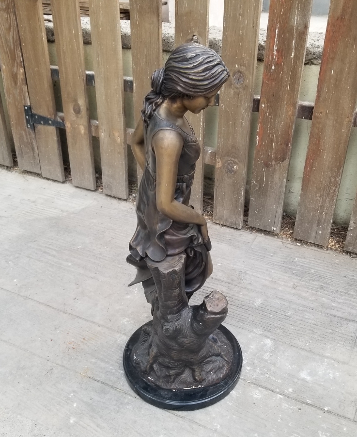 1900 BAŞLARI BÜYÜK BOY FRANSIZ BRONZ HEYKEL