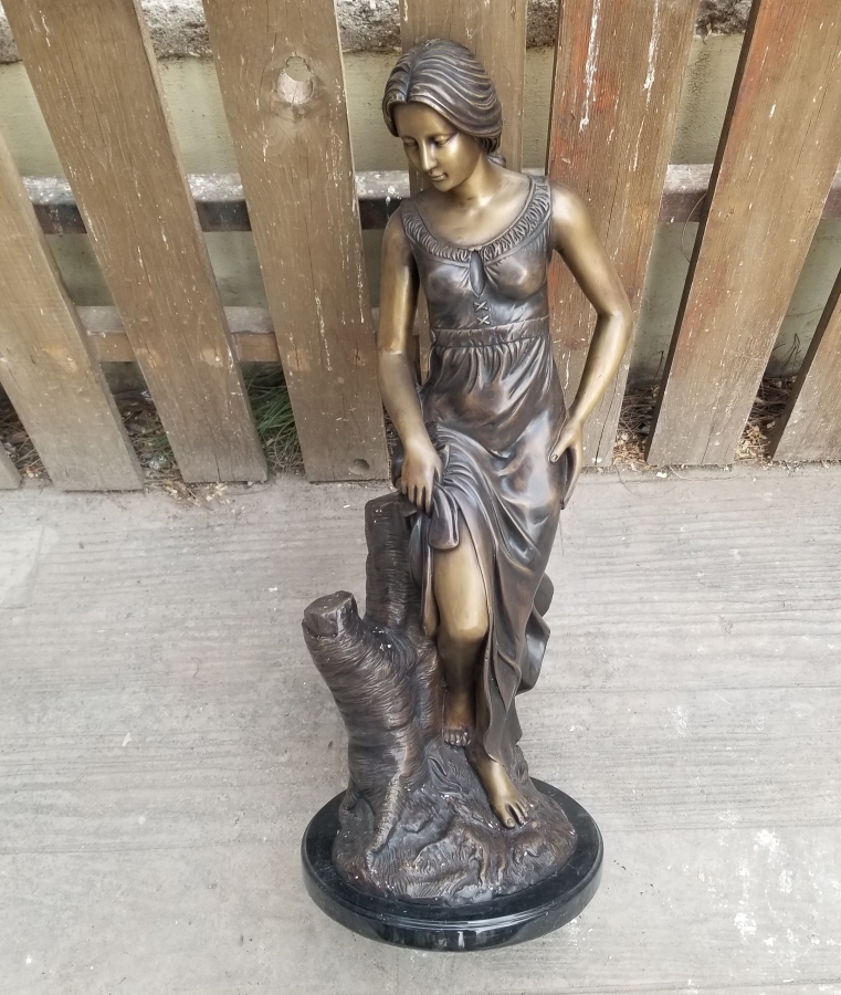 1900 BAŞLARI BÜYÜK BOY FRANSIZ BRONZ HEYKEL