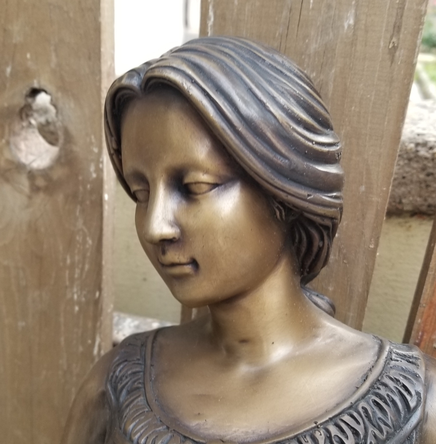 1900 BAŞLARI BÜYÜK BOY FRANSIZ BRONZ HEYKEL