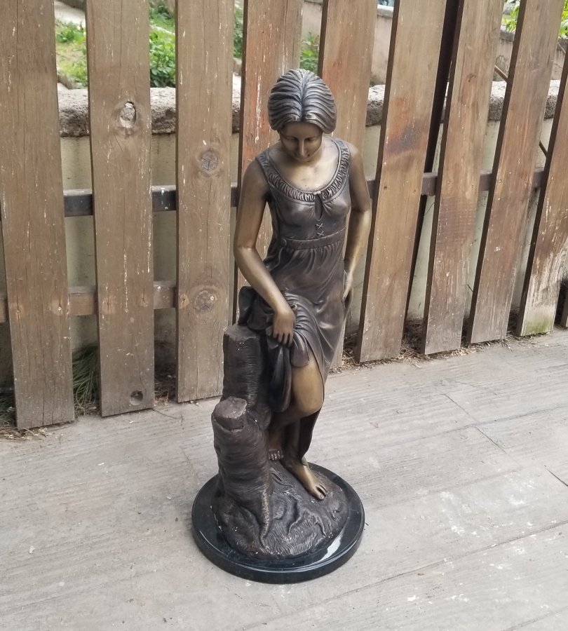 1900 BAŞLARI BÜYÜK BOY FRANSIZ BRONZ HEYKEL