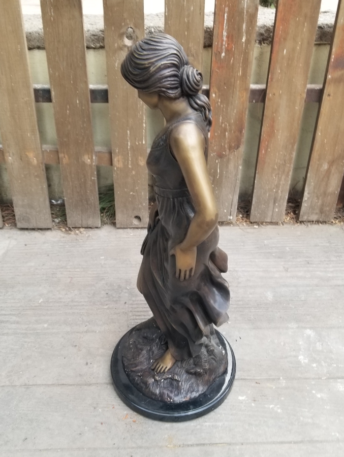 1900 BAŞLARI BÜYÜK BOY FRANSIZ BRONZ HEYKEL