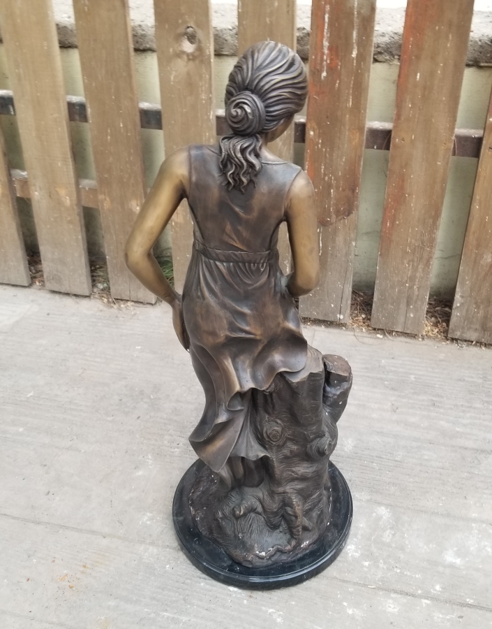 1900 BAŞLARI BÜYÜK BOY FRANSIZ BRONZ HEYKEL