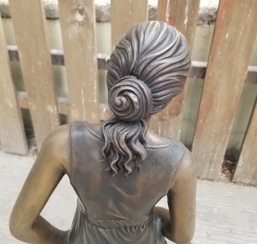 1900 BAŞLARI BÜYÜK BOY FRANSIZ BRONZ HEYKEL