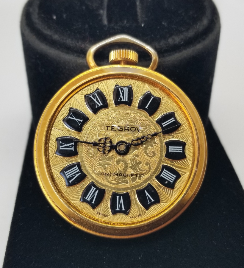 DAMLA MİNELİ ALTIN KAPLAMA KURMALI ANTİKA KOLYE SAAT