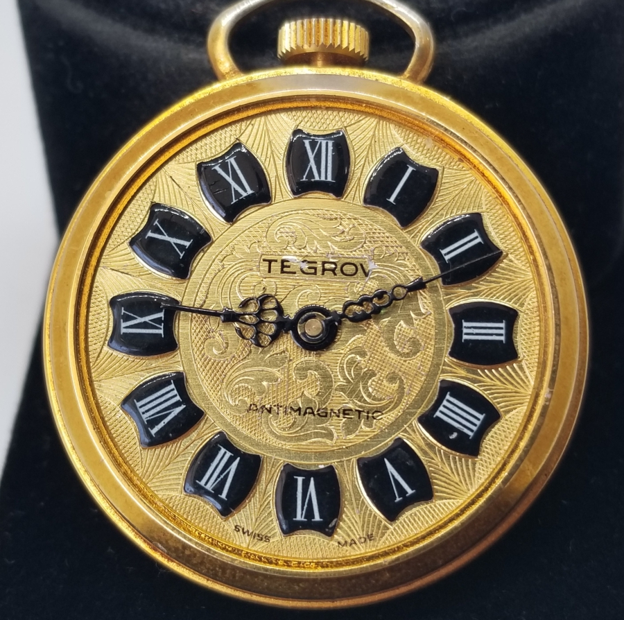 DAMLA MİNELİ ALTIN KAPLAMA KURMALI ANTİKA KOLYE SAAT