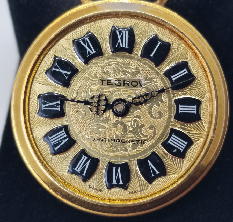 DAMLA MİNELİ ALTIN KAPLAMA KURMALI ANTİKA KOLYE SAAT