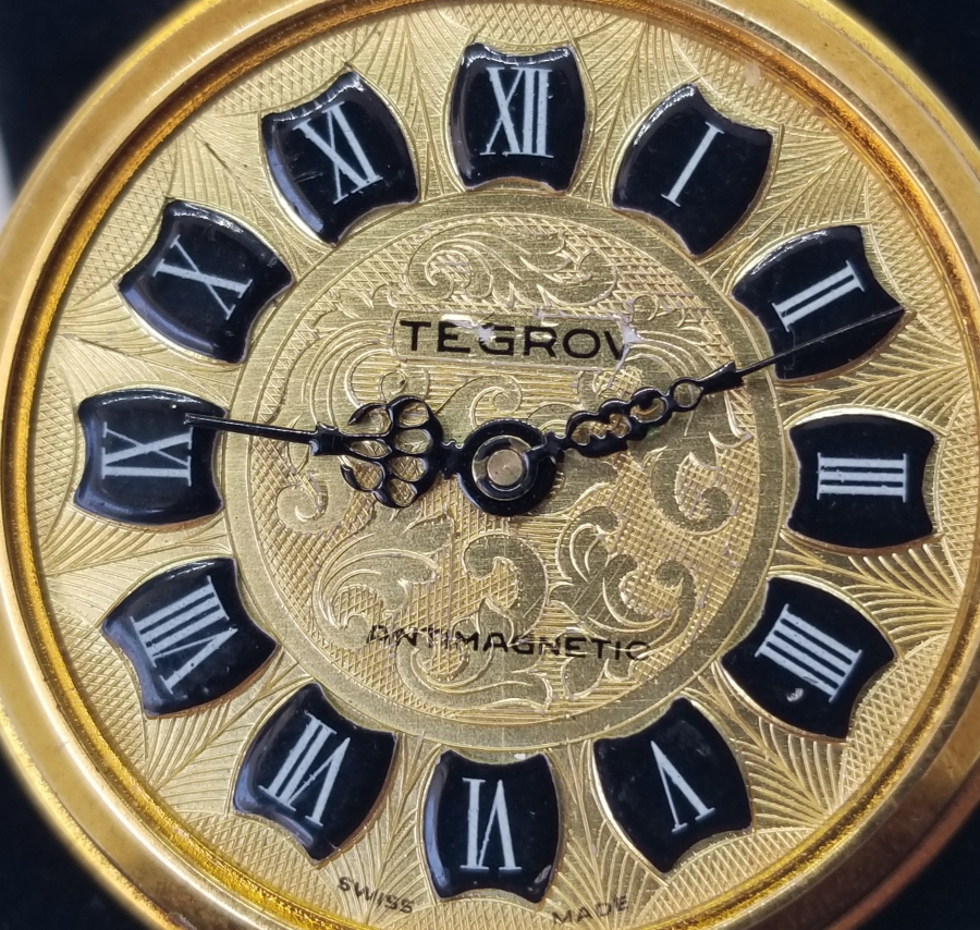 DAMLA MİNELİ ALTIN KAPLAMA KURMALI ANTİKA KOLYE SAAT