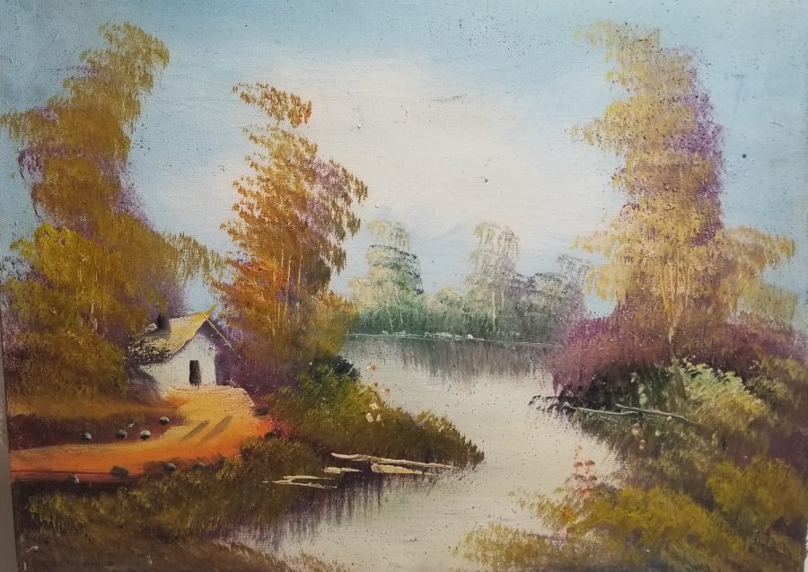 DOĞA MANZARALI TUVAL ÜZERİ YAĞLI BOYA TABLO