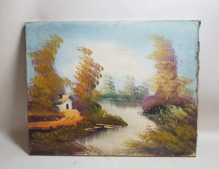 DOĞA MANZARALI TUVAL ÜZERİ YAĞLI BOYA TABLO